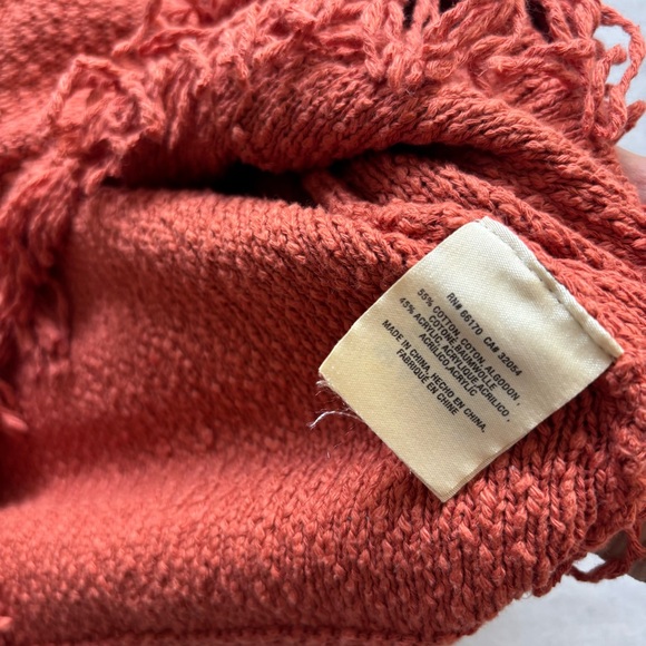 Anthropologie, Akemi + Kin Fringed Sweater Tank, Rust, Knit Top, S | Boho - Picture 7 of 7